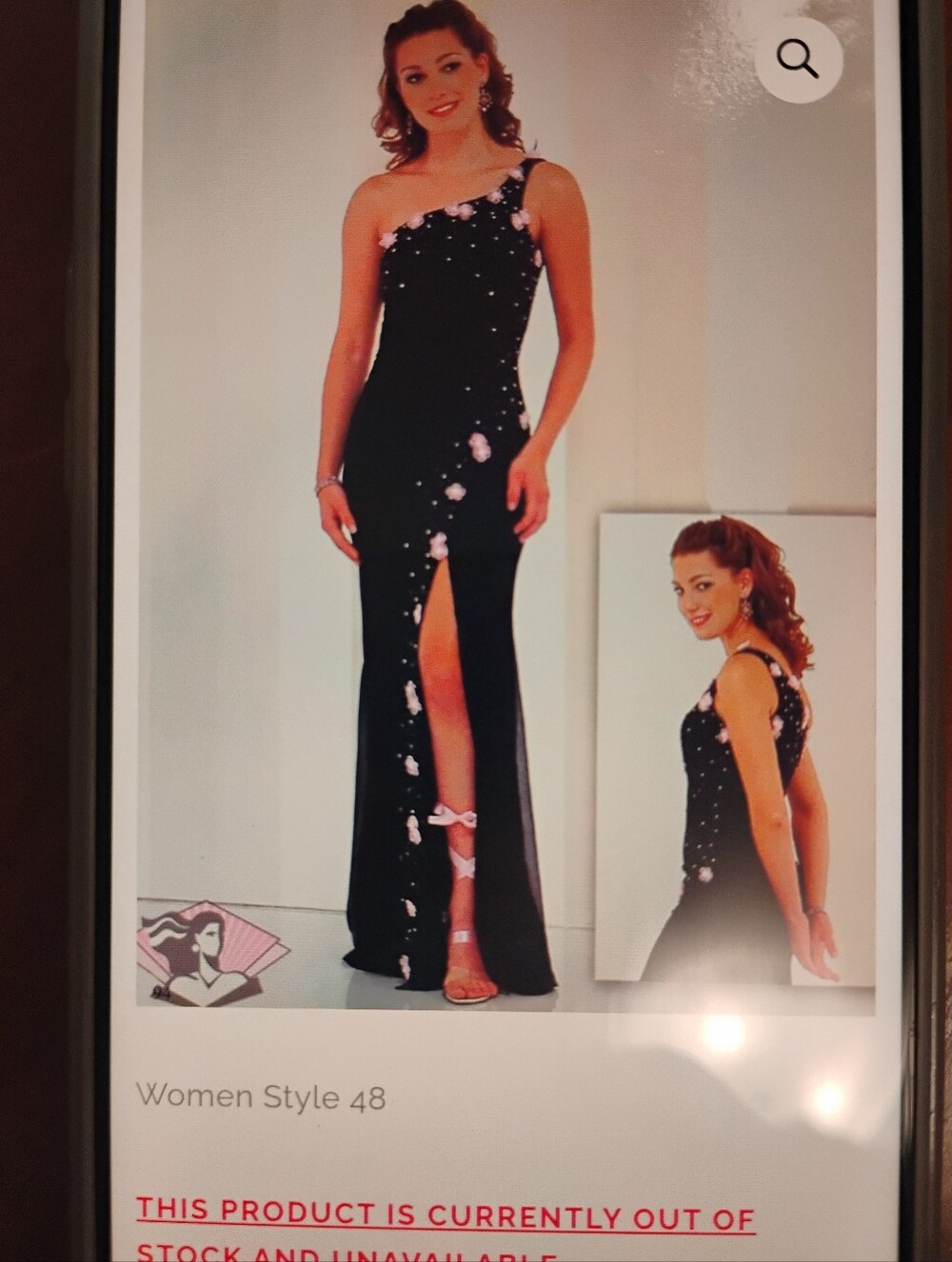 Drop Dead Anna Scott Silk Black 1 Shoulder Split Dress Pretty Pink Flowers